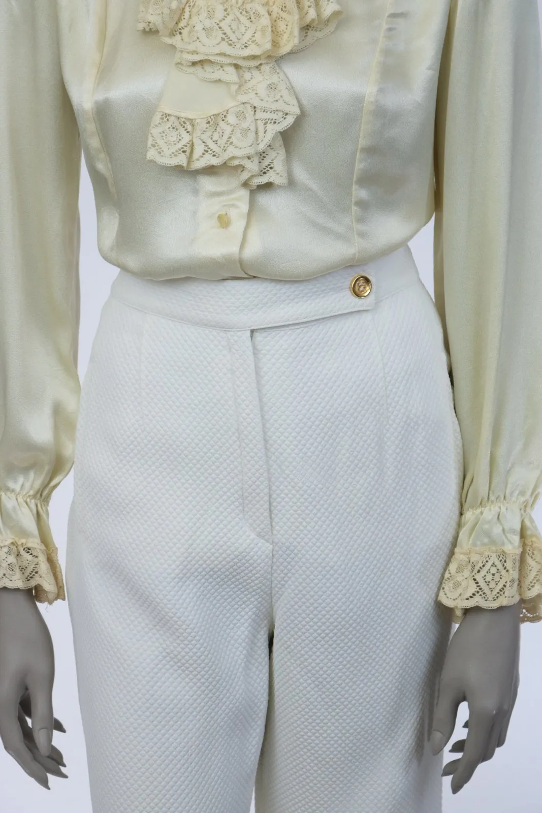 1990s Sonia Rykiel Waffle Weave Pants