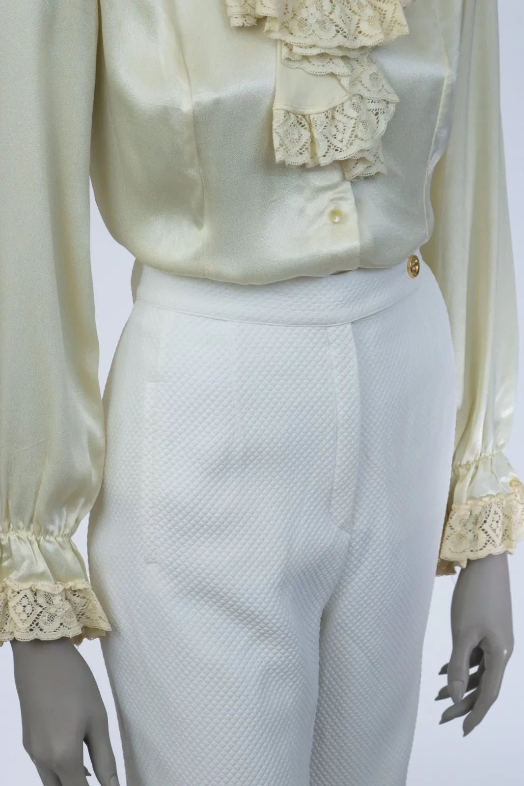 1990s Sonia Rykiel Waffle Weave Pants