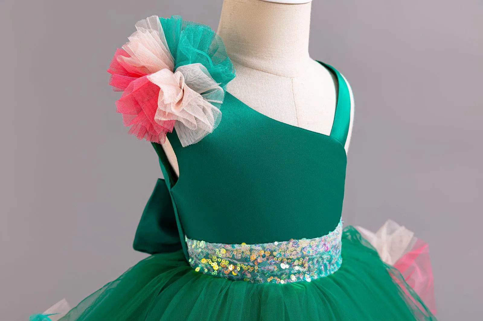 2pcs Flower Dress baby birthday party princess TuTu dress for girls 9M-6Year wear