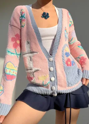 80's Pastel Cardigan (M)