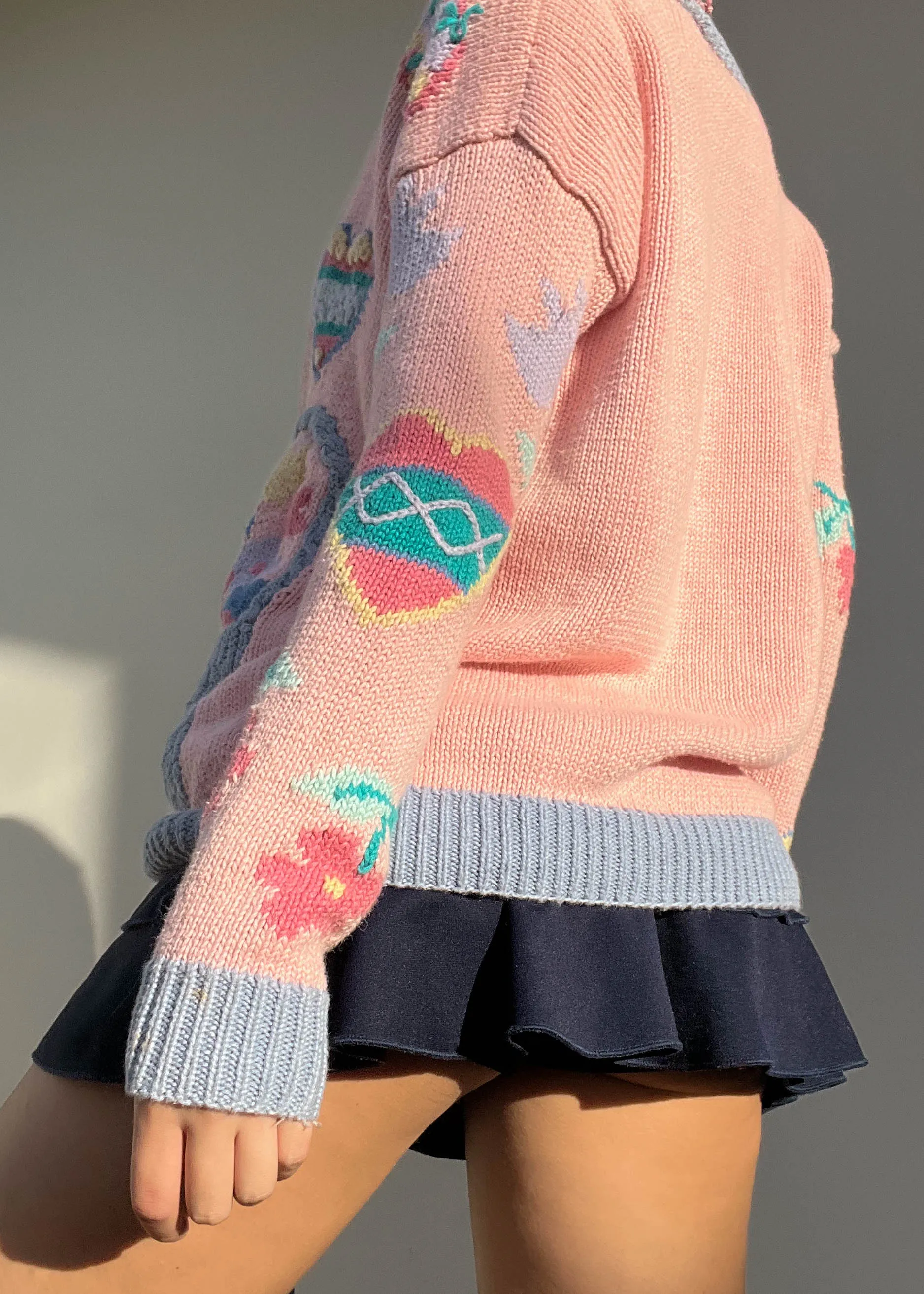 80's Pastel Cardigan (M)