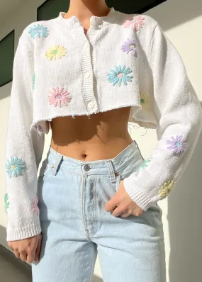 90's Pastel Daisy Cardigan (S-L)