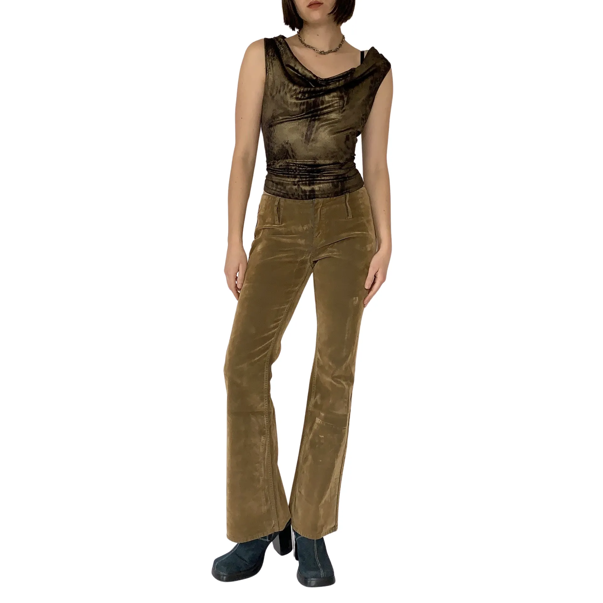 90s Velvet Lazer Jeans (S)