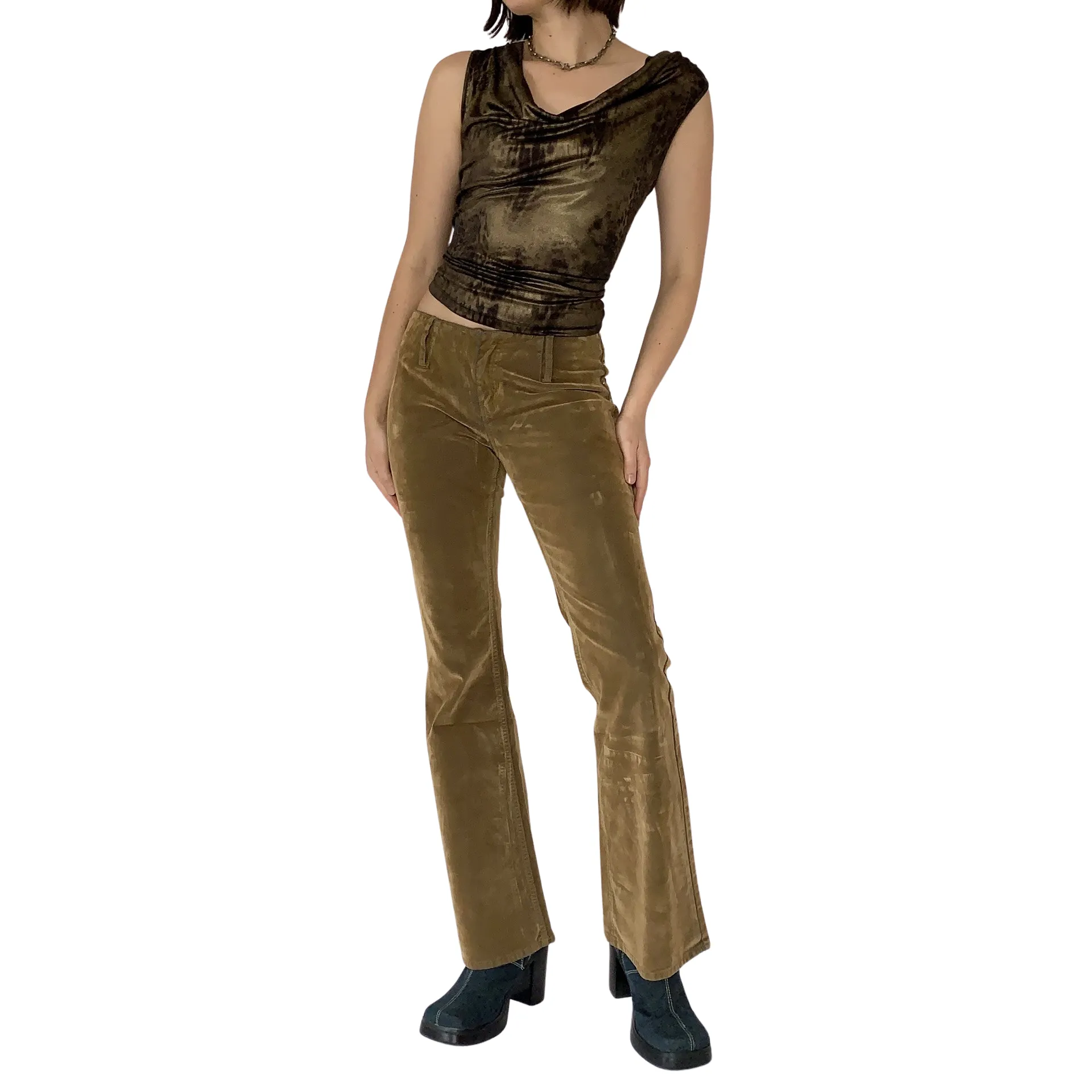 90s Velvet Lazer Jeans (S)