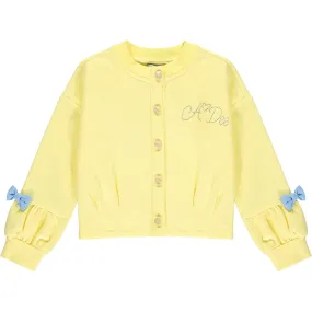 A DEE - Jasmine Jersey Cardigan - Lemon