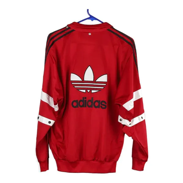 Adidas Track Jacket - Small Red Polyester