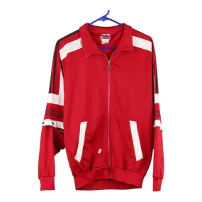 Adidas Track Jacket - Small Red Polyester