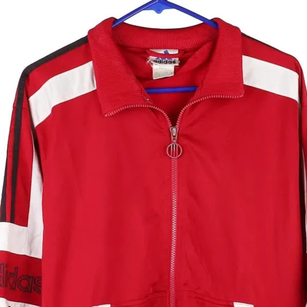 Adidas Track Jacket - Small Red Polyester