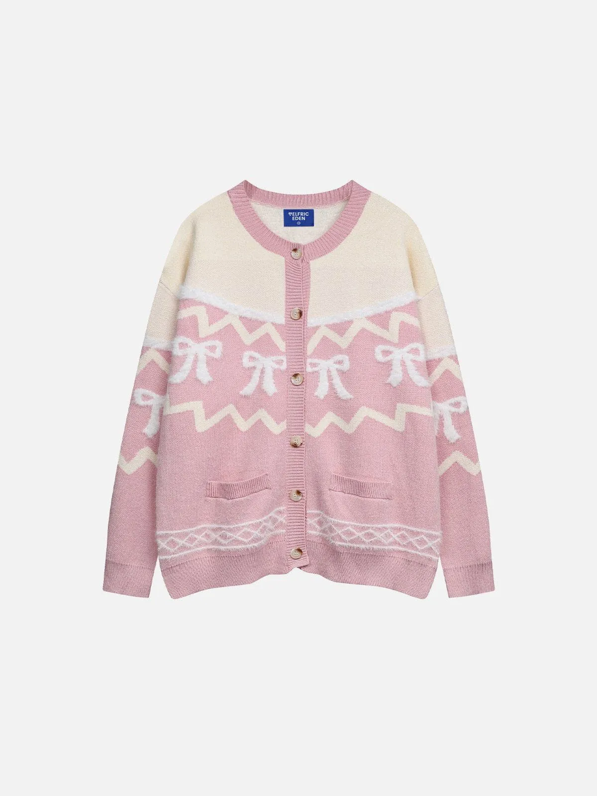 Aelfric Eden Color Blocking Bow Cardigan