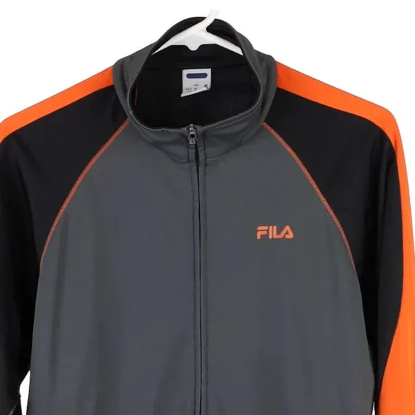 Age 10 Fila Track Jacket - Small Grey Polyester