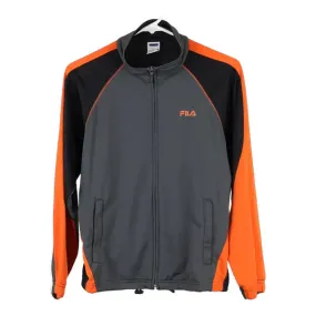 Age 10 Fila Track Jacket - Small Grey Polyester