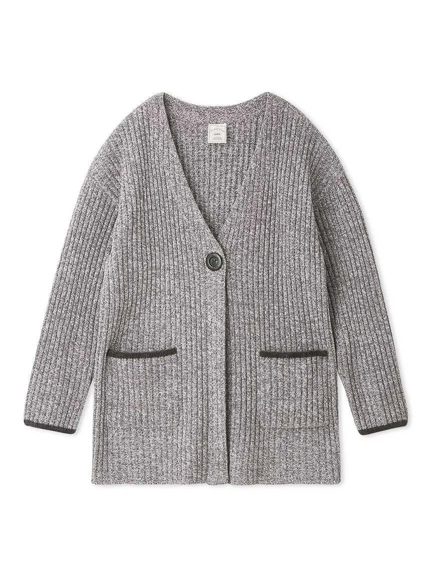 Air Moco x Smooth Ribbed Knit Cardigan