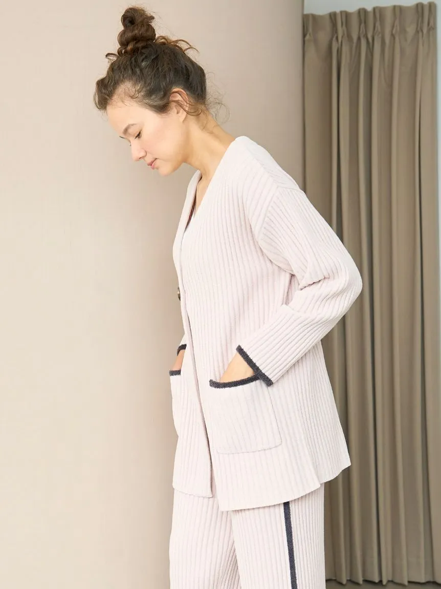 Air Moco x Smooth Ribbed Knit Cardigan