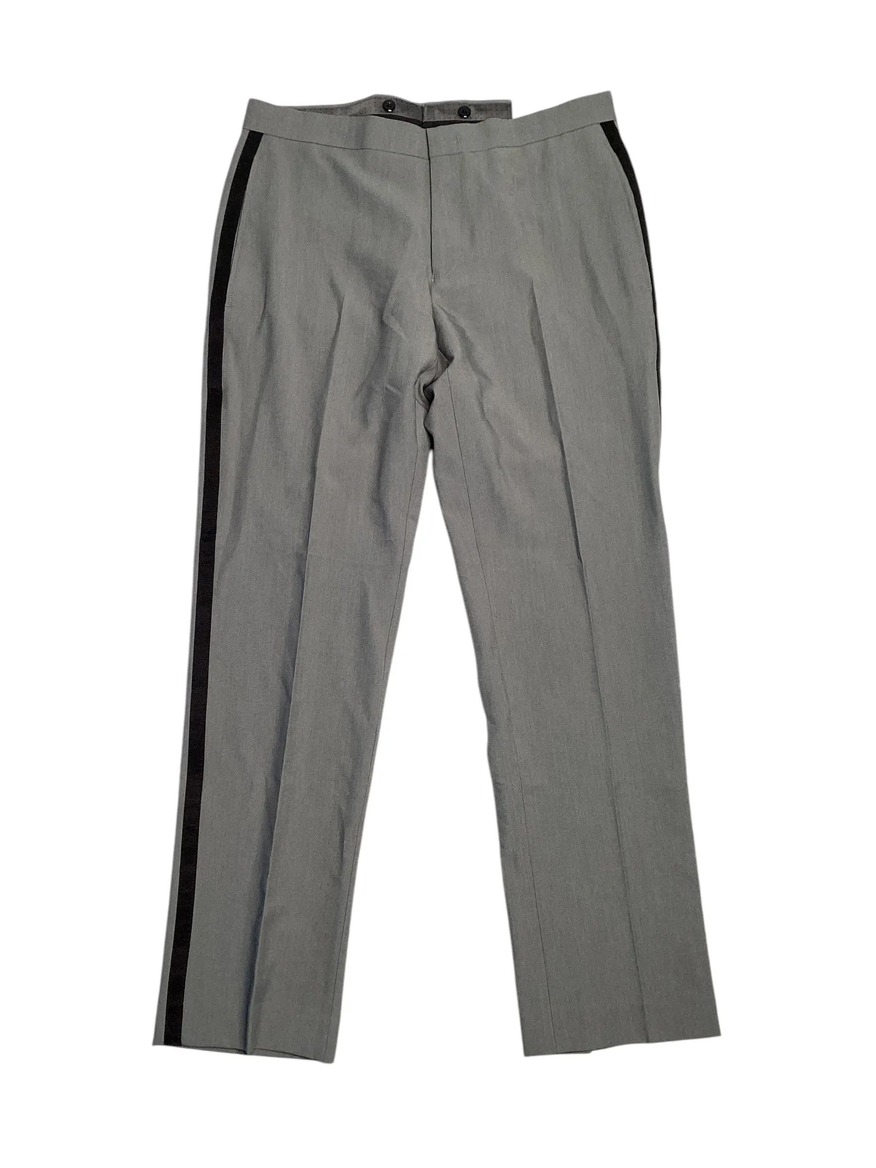 Alfani Mens Slim-Fit Stretch Tuxedo Dress Pants Grey 32 x 30