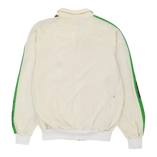 Arena Track Jacket - Medium Cream Polyester