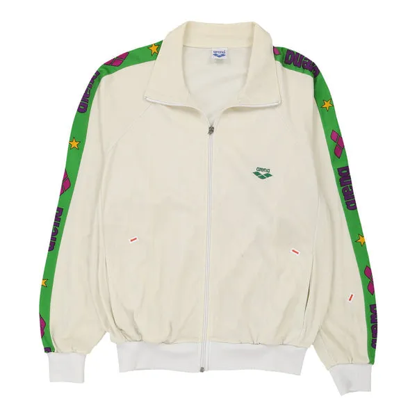 Arena Track Jacket - Medium Cream Polyester