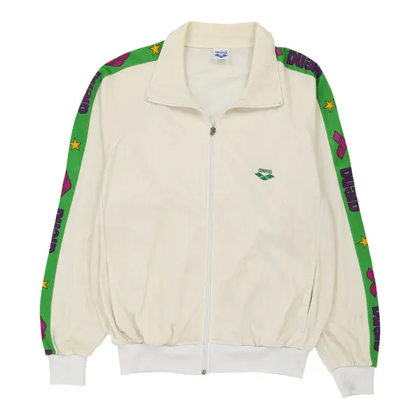 Arena Track Jacket - Medium Cream Polyester