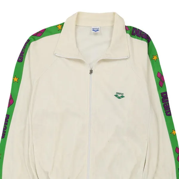 Arena Track Jacket - Medium Cream Polyester
