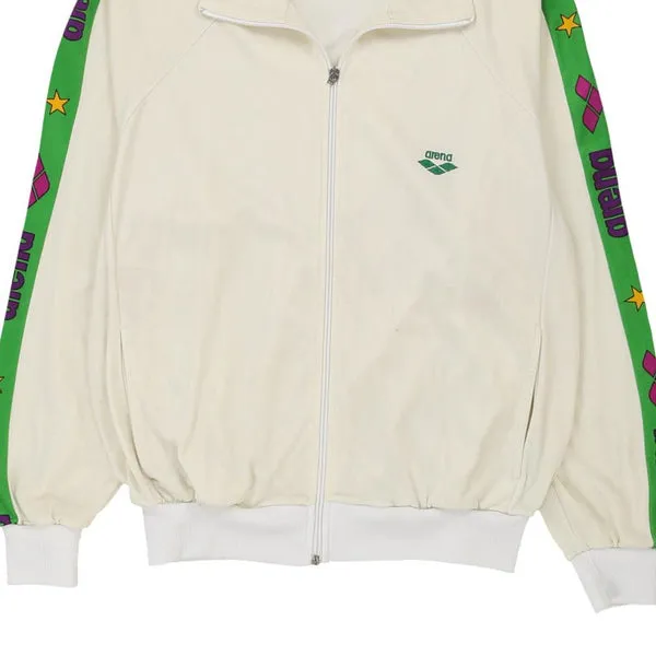 Arena Track Jacket - Medium Cream Polyester
