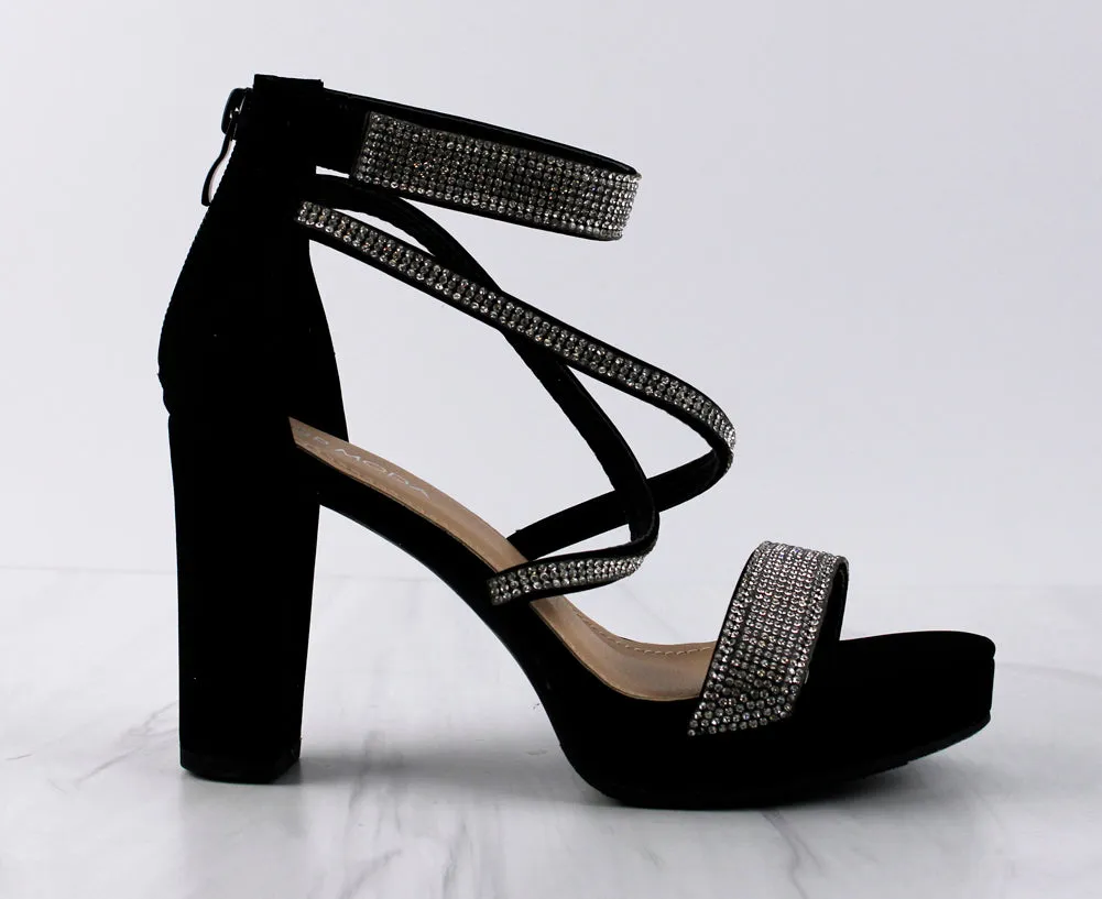 Asia 66 Women's Cross Strapped Platform Heeled Sandals