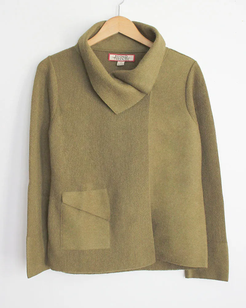 Asymmetric Alpaca Cardigan in Discontinued Colors