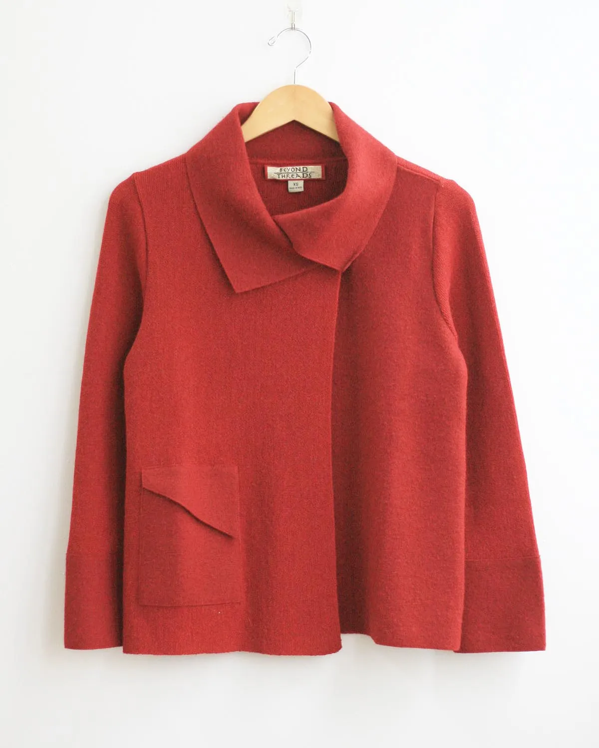 Asymmetric Alpaca Cardigan in Discontinued Colors