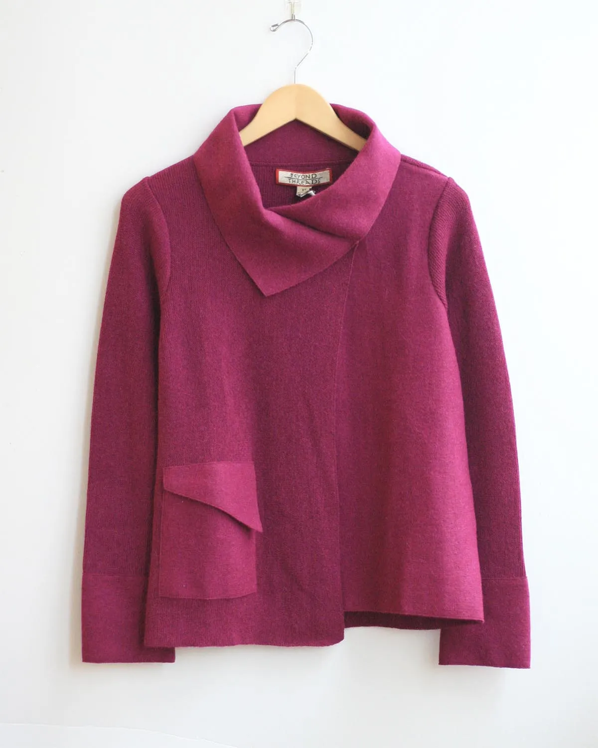 Asymmetric Alpaca Cardigan in Discontinued Colors