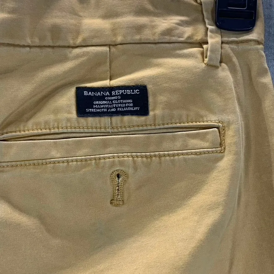 BANANA REPUBLIC Men's Honeycomb Slim Tapered-Fit Grayson Chino Pants SZ 32X30