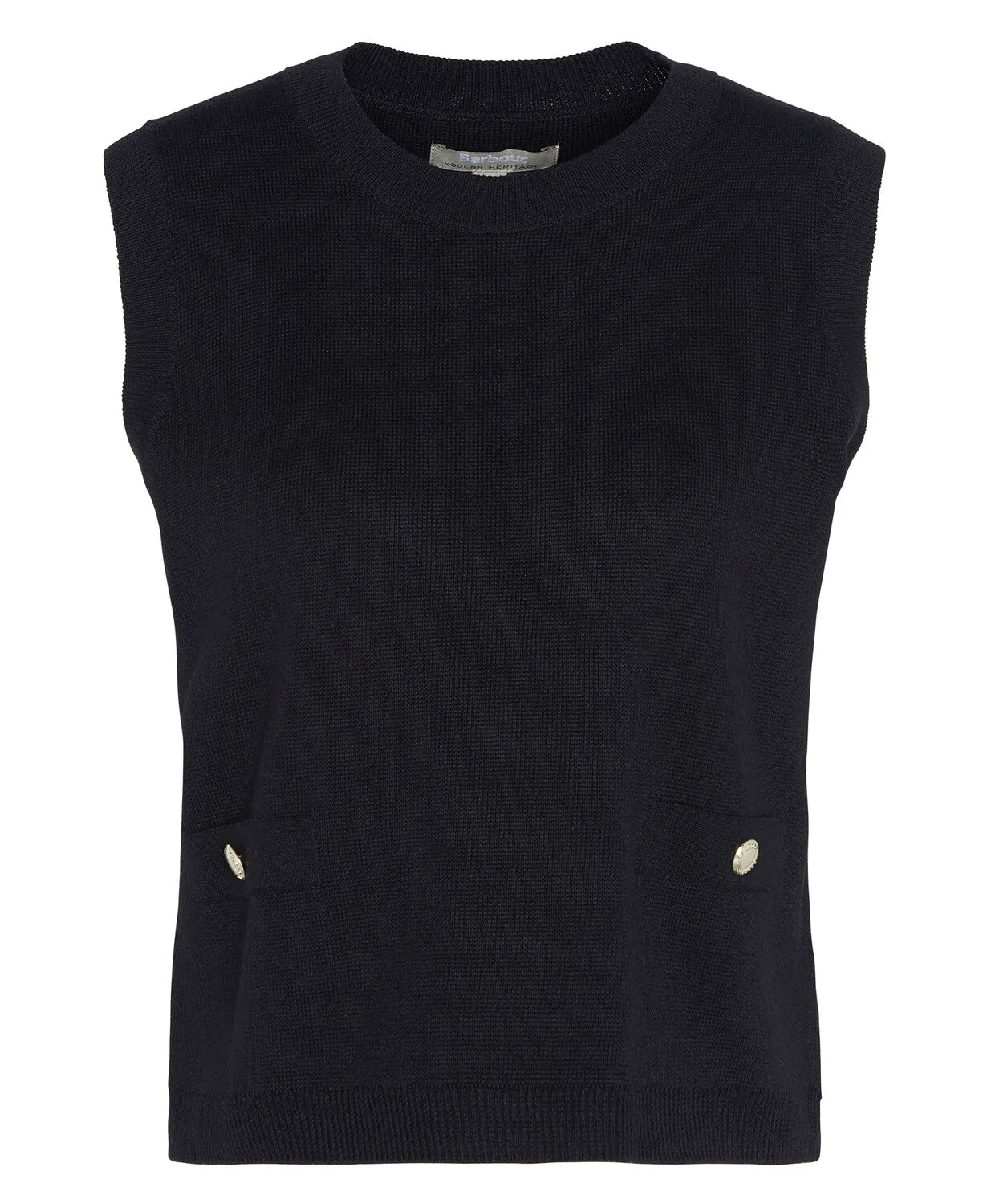 Barbour Kathryn Sleeveless Knitted Jumper - Black