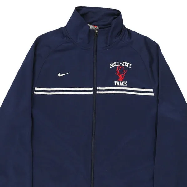 Bell-Jeff Track Nike Track Jacket - Medium Navy Polyester