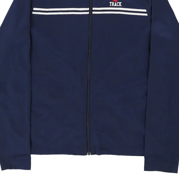 Bell-Jeff Track Nike Track Jacket - Medium Navy Polyester