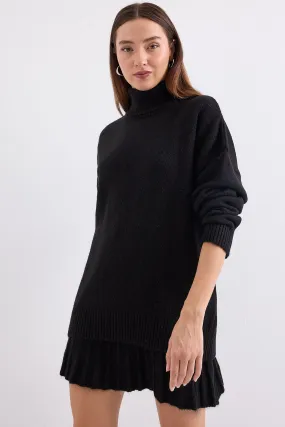 BGD Women Kazakh Skirt Knit Set - Black - Avondale