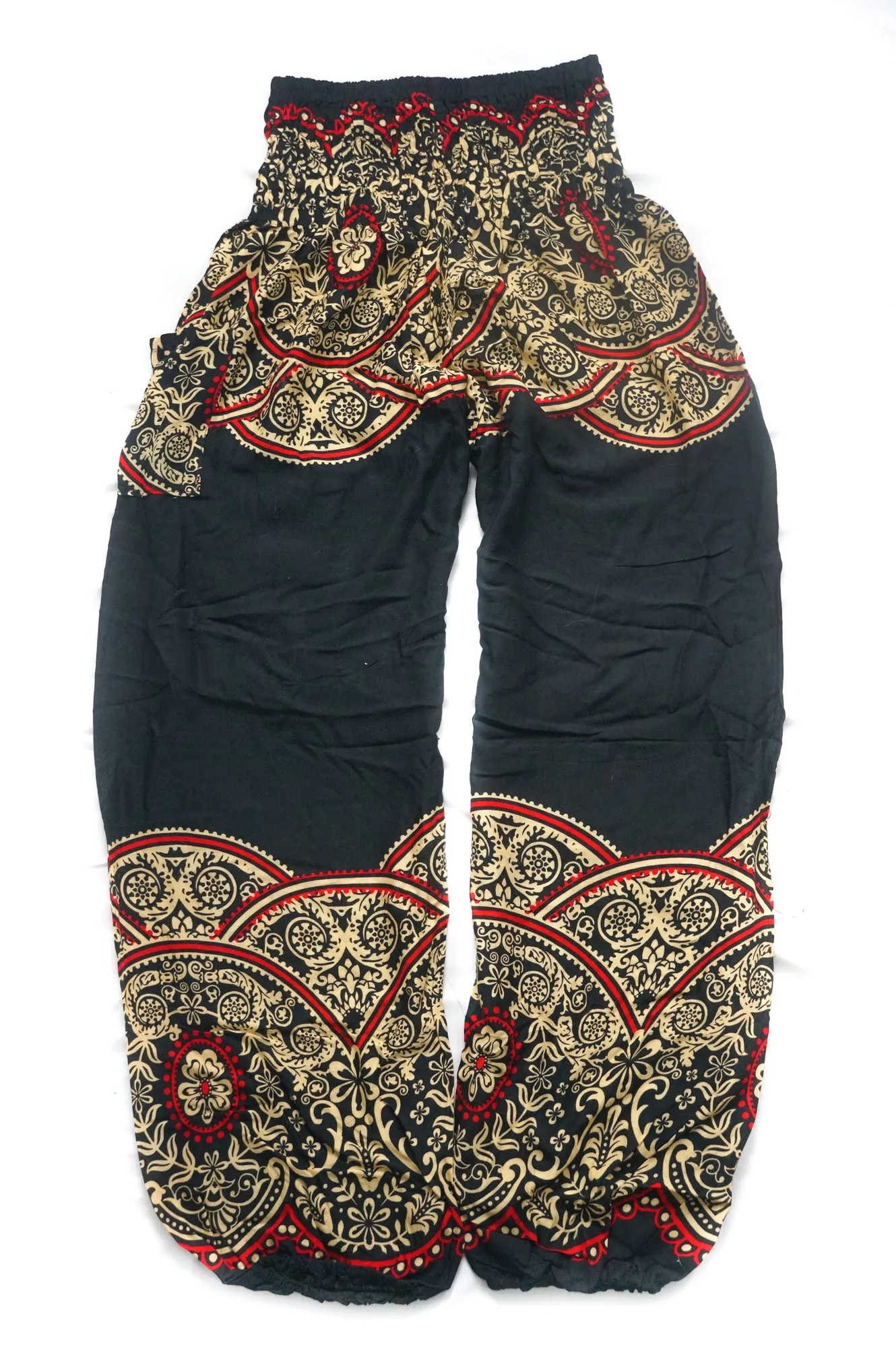 Black Luna Mandala Harem Pants
