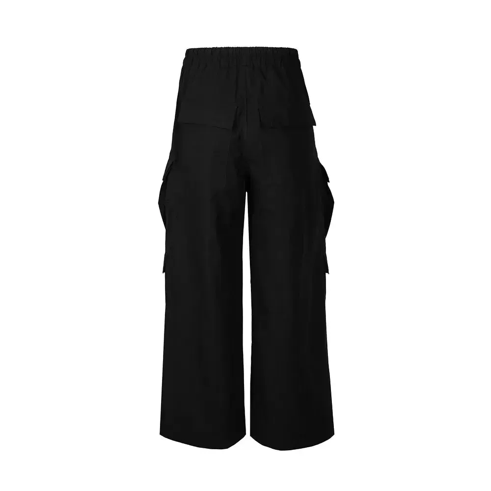 Black Parachute Wide Legs Pant