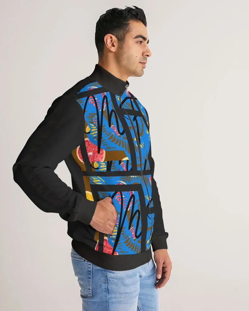 Brown fruit Men's Stripe-Sleeve Track Jacket
