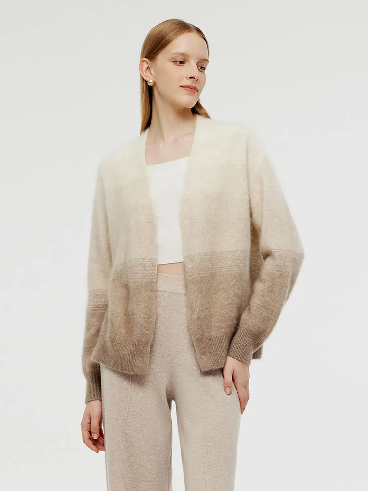 Brushed Cashmere Gradient Women Cardigan