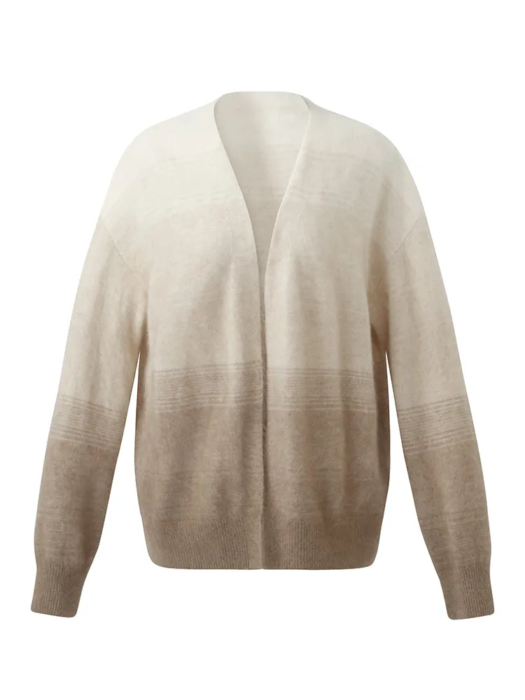 Brushed Cashmere Gradient Women Cardigan