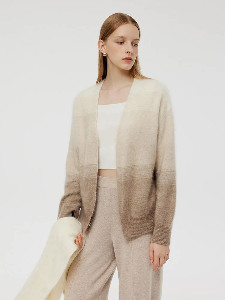 Brushed Cashmere Gradient Women Cardigan