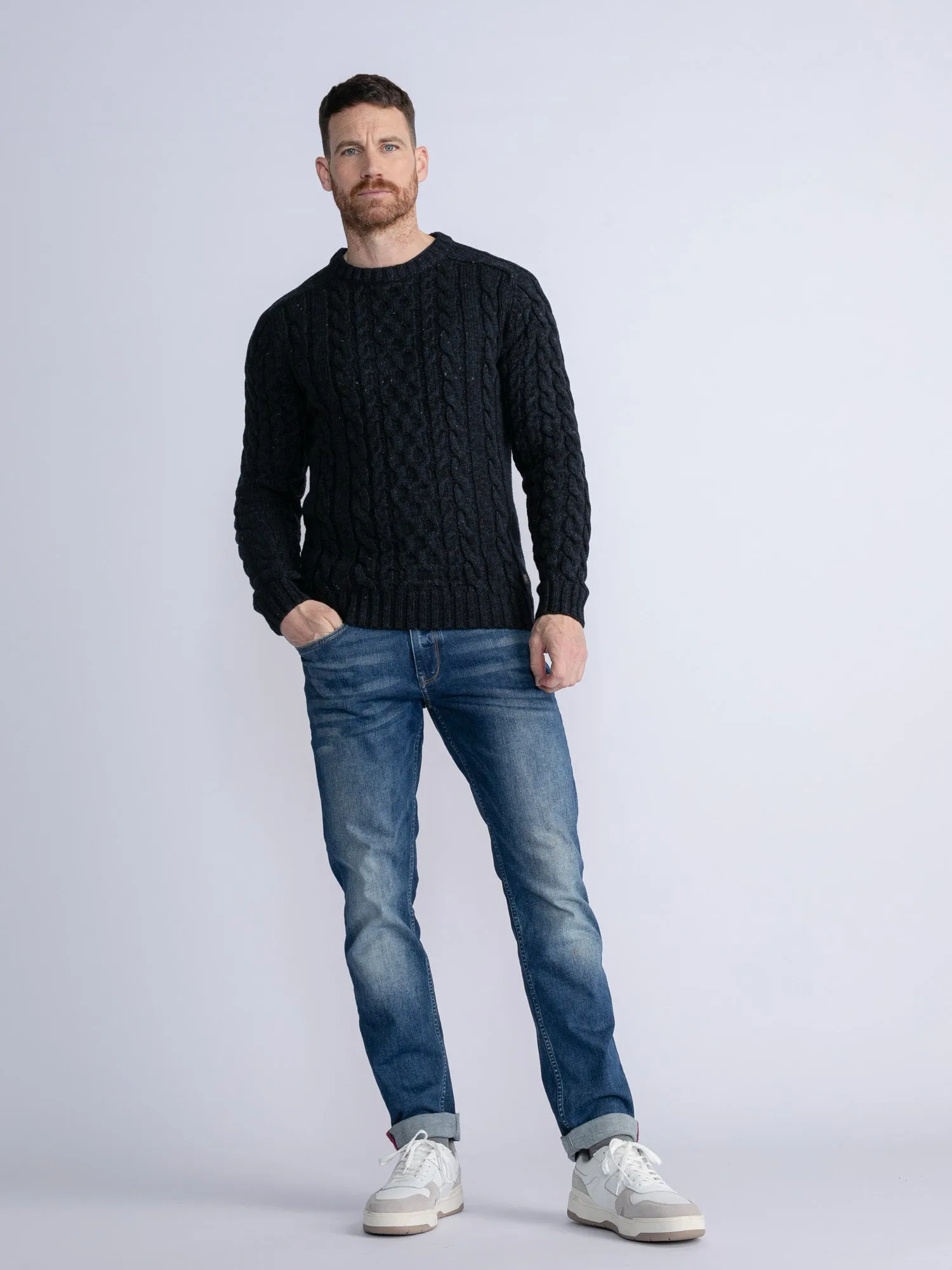 Cable-Knit Pullover Grayslake