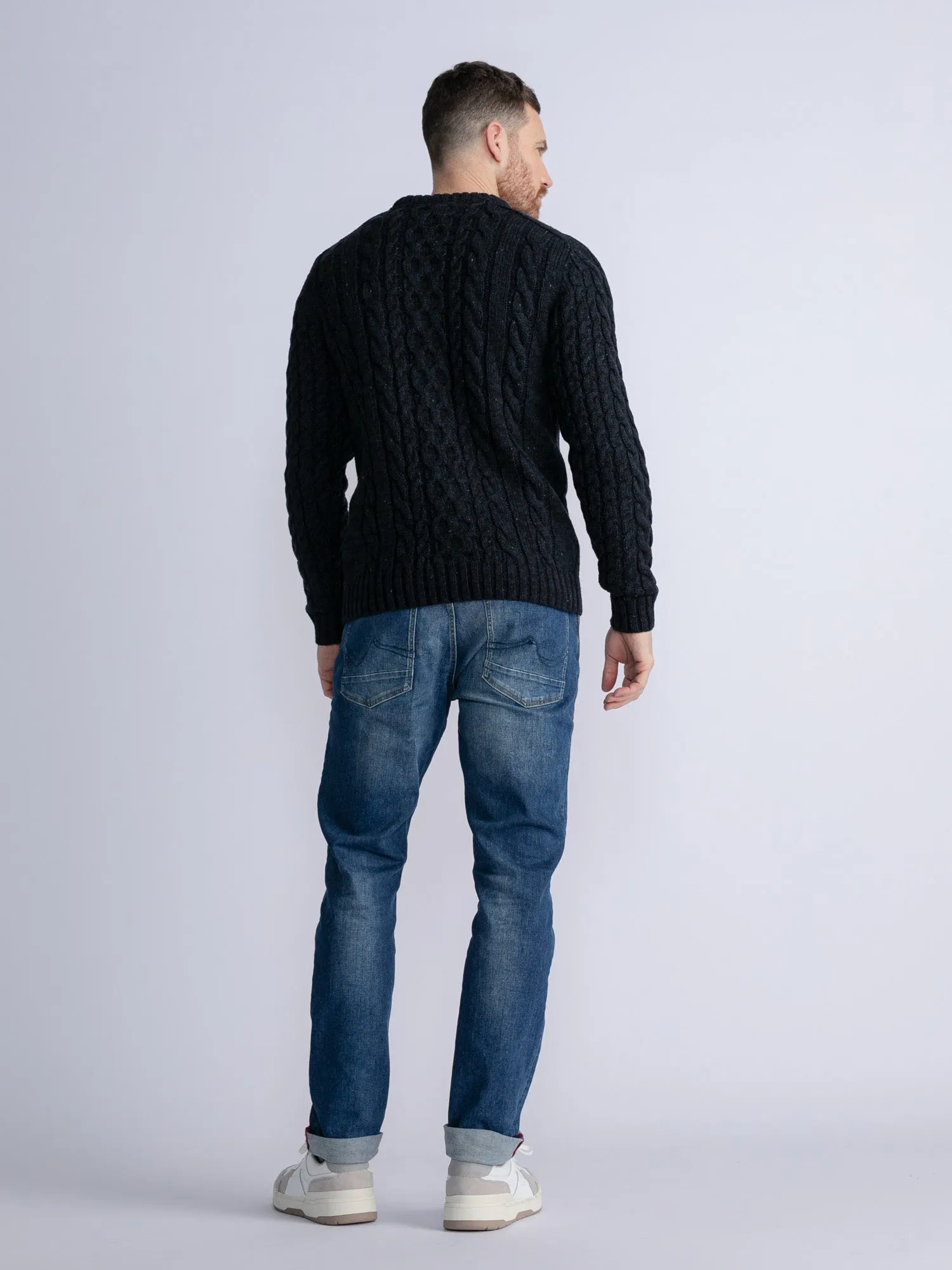 Cable-Knit Pullover Grayslake