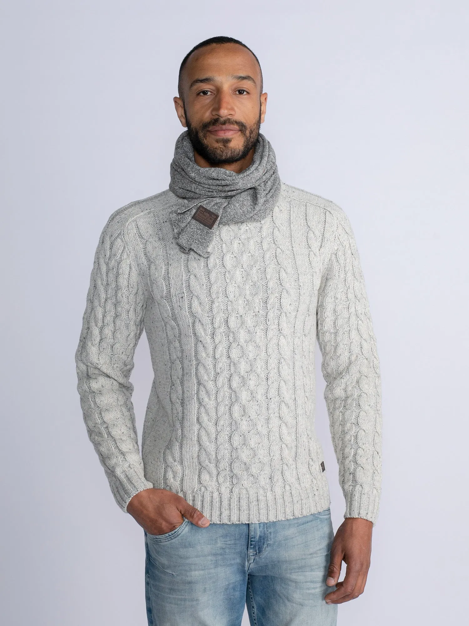 Cable-Knit Pullover Grayslake