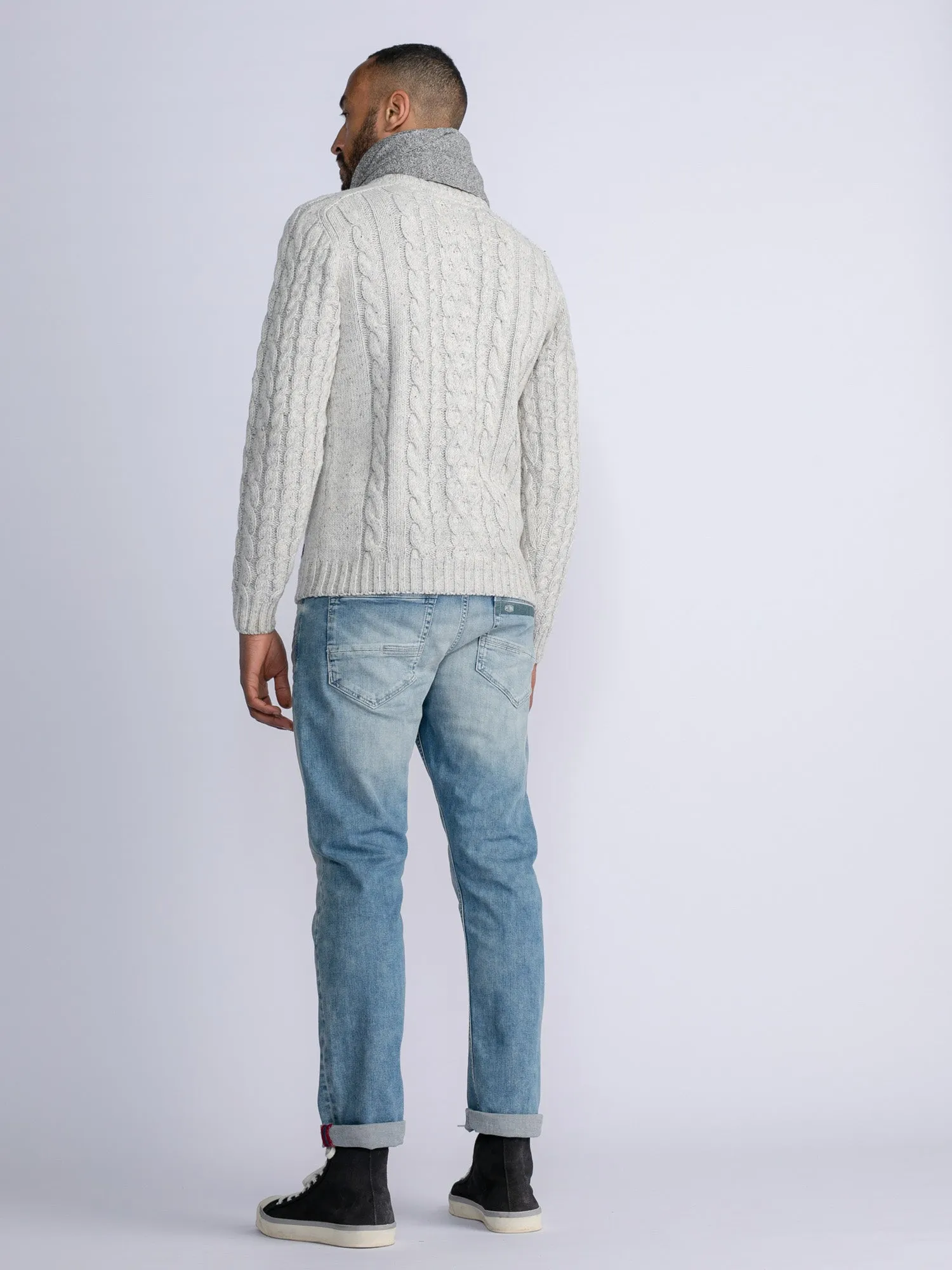 Cable-Knit Pullover Grayslake