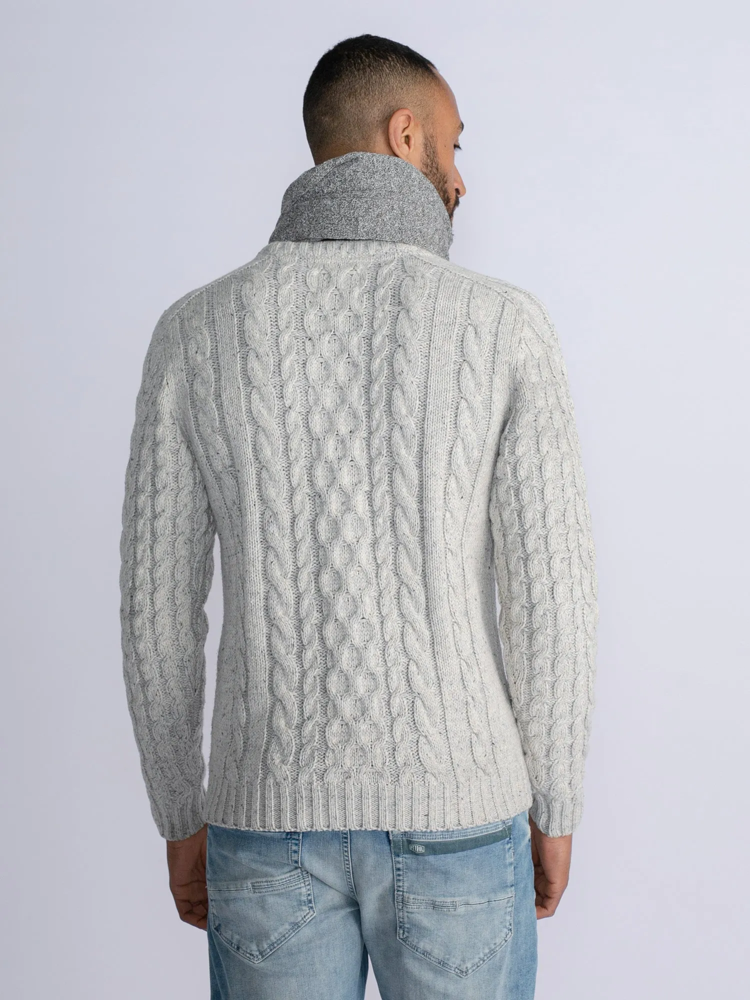 Cable-Knit Pullover Grayslake