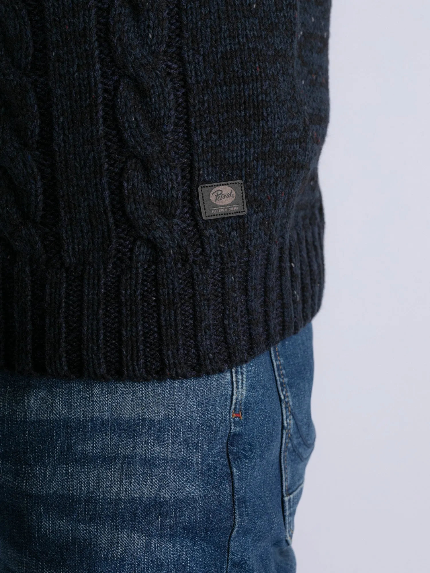 Cable-Knit Pullover Grayslake