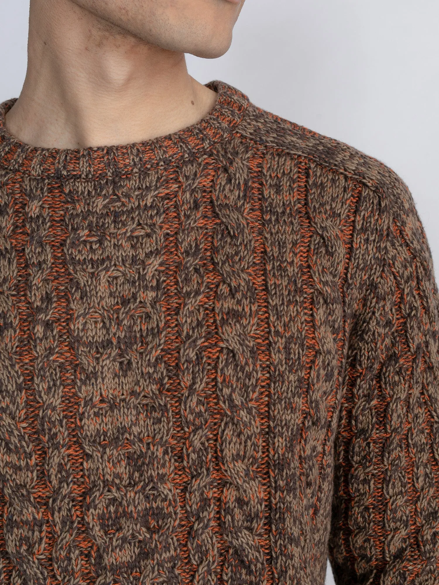 Cable-Knit Pullover Grayslake