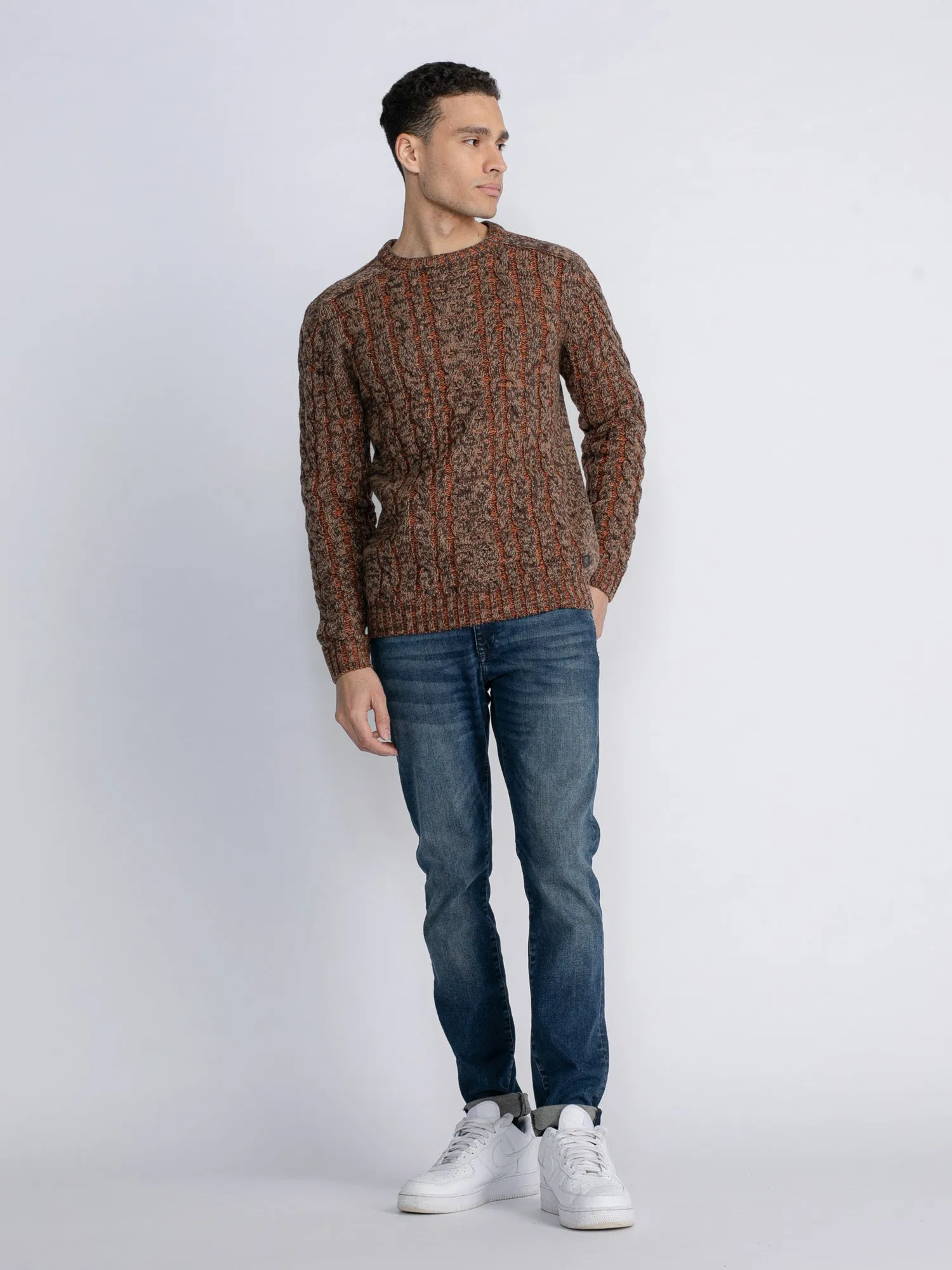Cable-Knit Pullover Grayslake