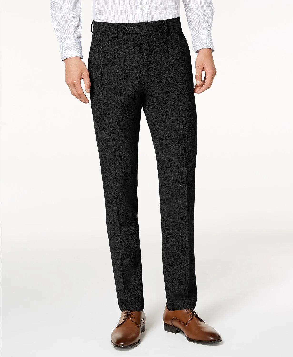 Calvin Klein Mens Skinny fit Dress Pants 31 / 32 Black Solid Stretch
