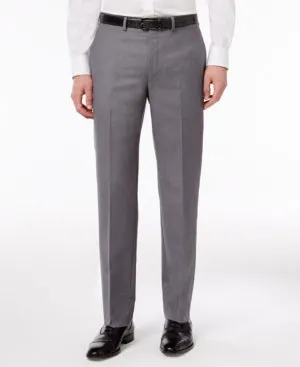 Calvin Klein Mens Slim fit Dress Pants Pants 36 / 30 Mid Grey Stretch
