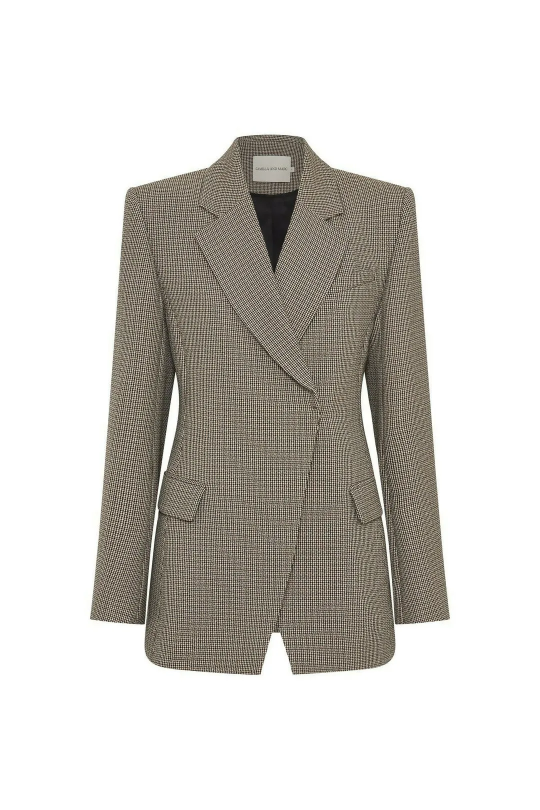 Camilla And Marc Banks Blazer Black Houndstooth Size 8