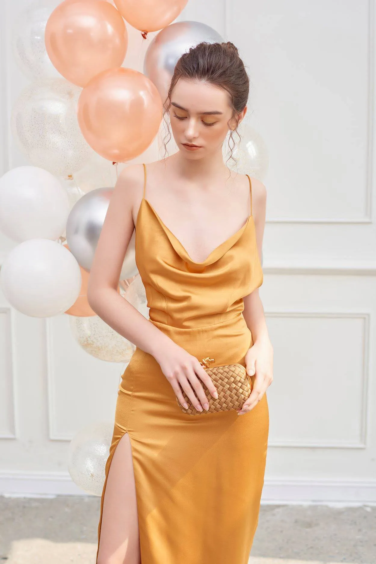 Canary Silk Dress